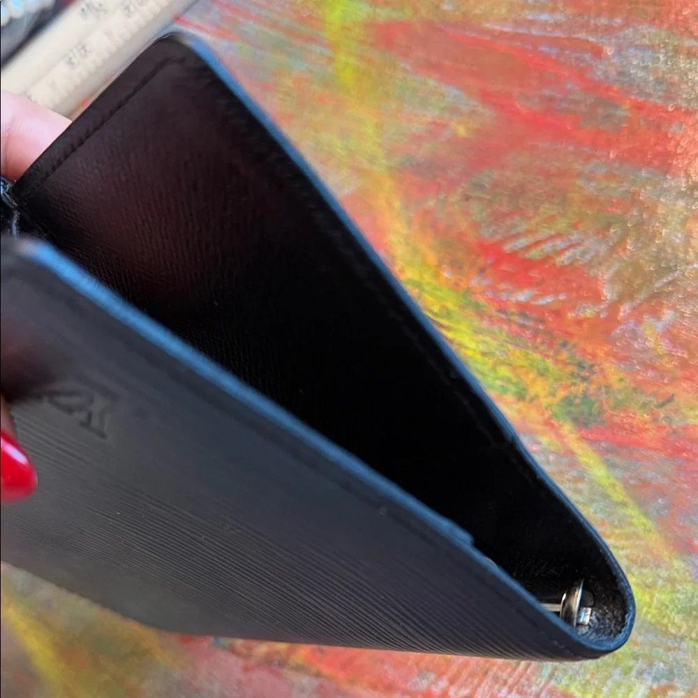 Louis Vuitton Black Epi Leather Organizer Notebook cover ( no insert)